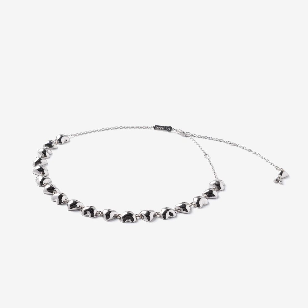 アミ パリス AMI PARIS METAL HEART CHOKER メタル ハート チョーカー UJW982.362 ネックレス レディース アクセサリー シルバー