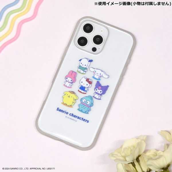 iPhone16 Pro Max ケース サンリオ IIIIfit Clear 耐衝撃 ハイブリッド スマホケース カバー ミックス キャラクター かわいい おしゃれ ストラップホール付き サンリオ正規ライセンス品