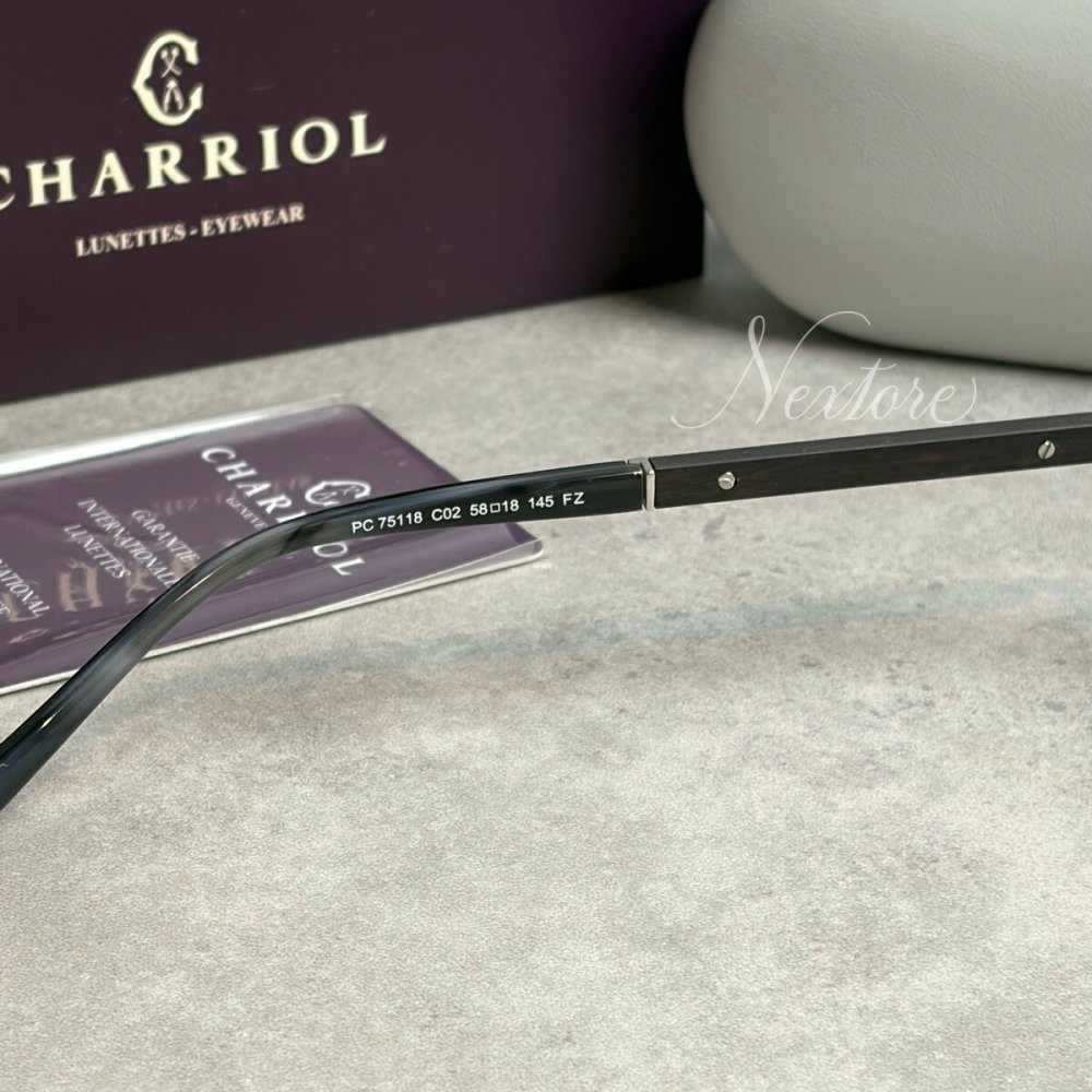 【並行輸入品】【正規品・新品】CHARRIOL シャリオール PC75118 C02 フランス製 リムレス サングラス メガネ 眼鏡 メンズ レディース 伊達メガネ ビジネス 普段使い おしゃれ プレゼント ギフト