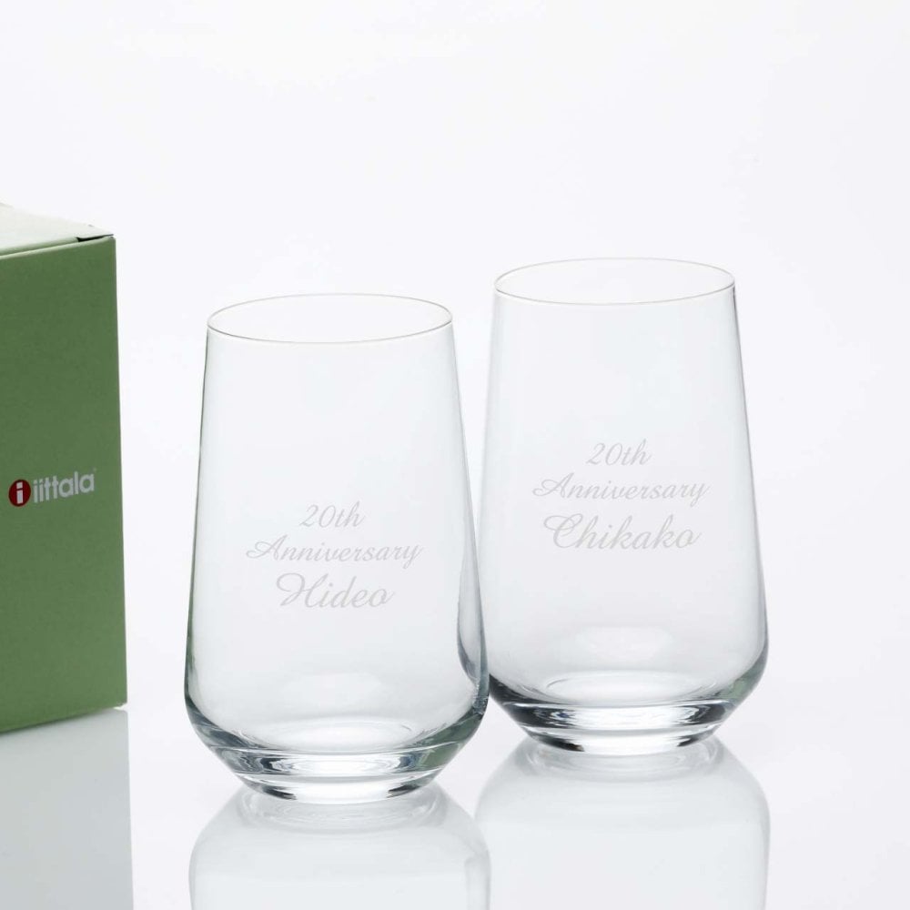 【正規店入荷】【名入れ代込】【ロゴ対応】iittala イッタラ エッセンス ユニバーサルグラス 550ml ペア ラッピング無料 紙袋付き 名入れ 彫刻 刻印 ギフト プレゼント タンブラー お祝い 記念日 法人記念品 ペアギフト ペアグラス 結婚祝い 結婚記念日 引出物
