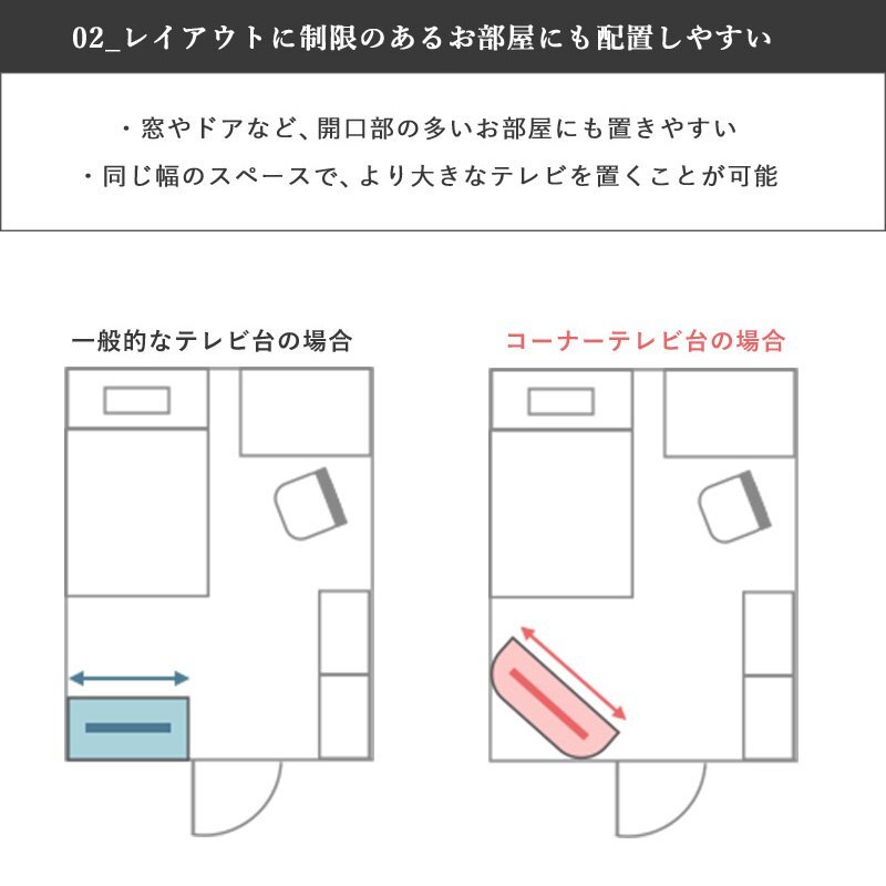 テレビ台 テレビボード コーナー 43インチ 43型 対応 幅100cm キャスター付き ローボード TV台 TVボード ロータイプ ガラス扉 木製 棚 収納 おしゃれ 北欧 ブラウン 新生活