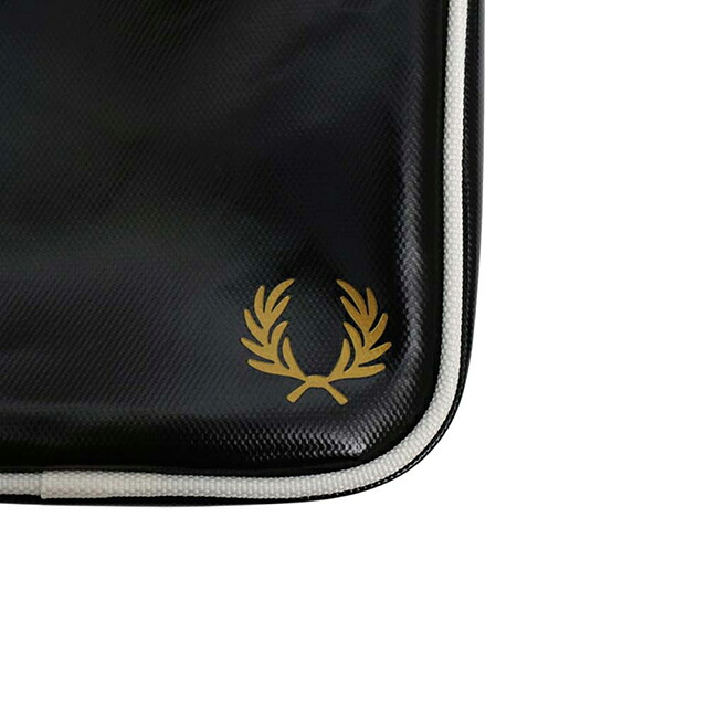 フレッドペリー FRED PERRY Classic Small Side Bag ショルダーバッグ l1179-d57 ユニセックス Black Ecru