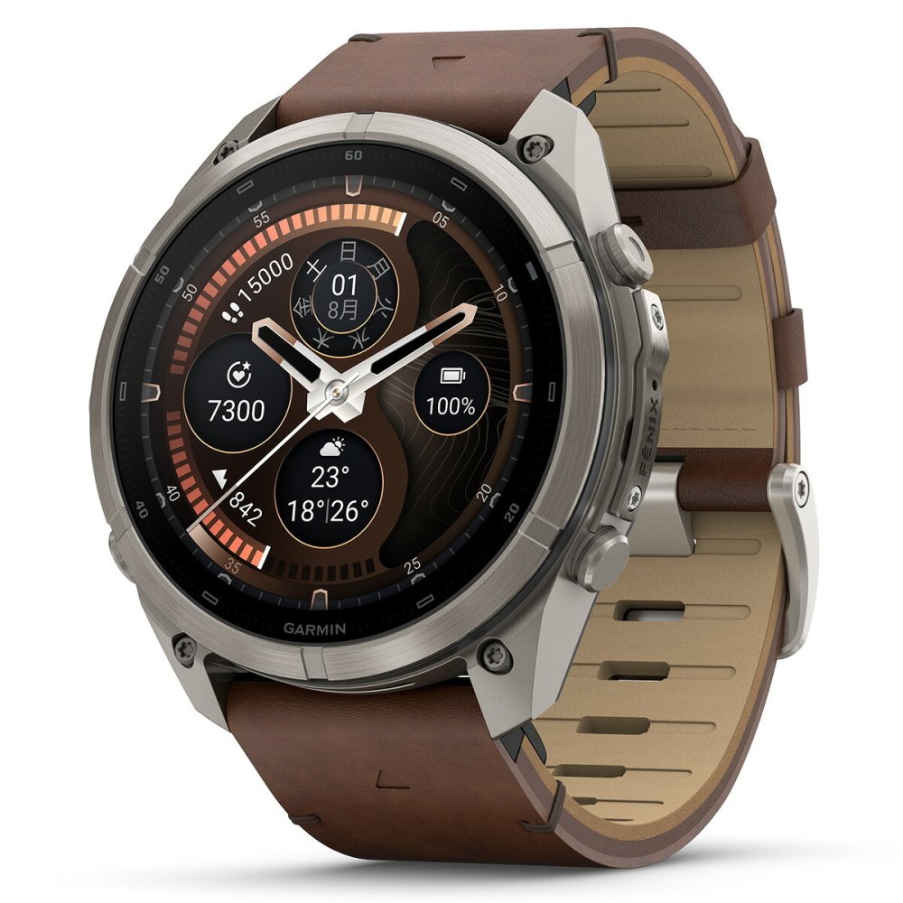 ガーミン GARMIN fenix 9 Pro inReach AMOLED 51mm フェニックス9 プロ インリーチ アモレッド GPS スマートウォッチ 010-04337-80 腕時計 Ti / Leather Band【2026 新作】