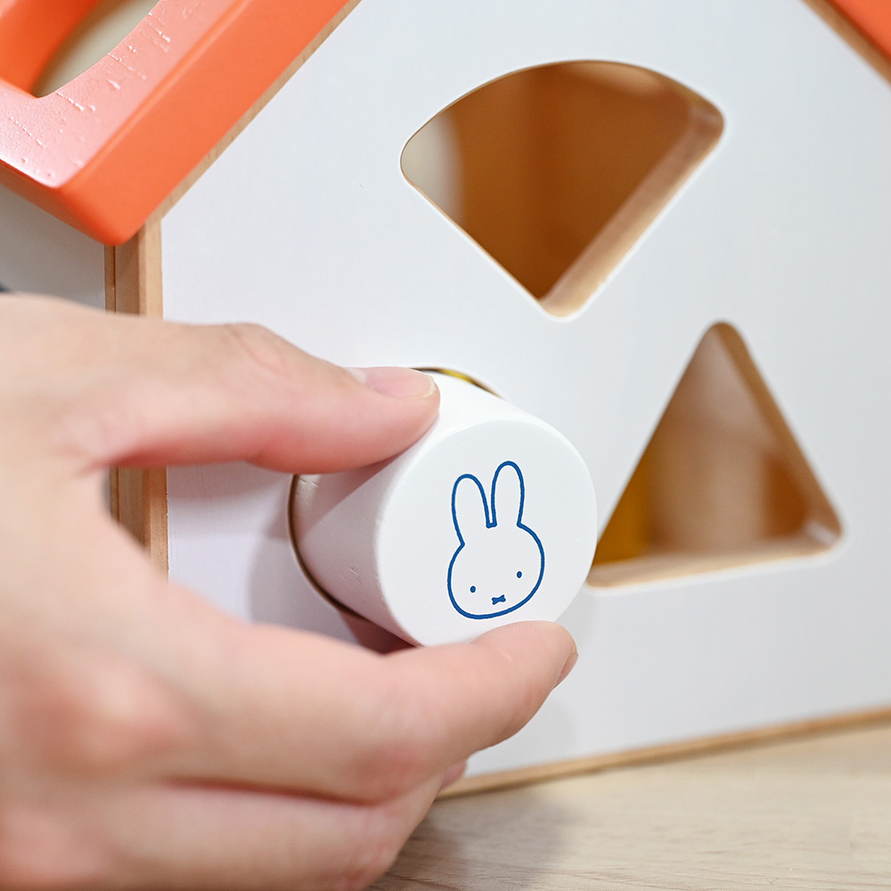 【10/6発売】積み木 ミッフィー パズルハウス | 1歳半 知育玩具 おもちゃ 子供 男の子 女の子 木のおもちゃ ミッフィー ブルーナ 出産祝い 木製玩具 知育玩具 女の子 男の子 キッズ 幼児 子ども 木製 NICHIGAN ニチガン