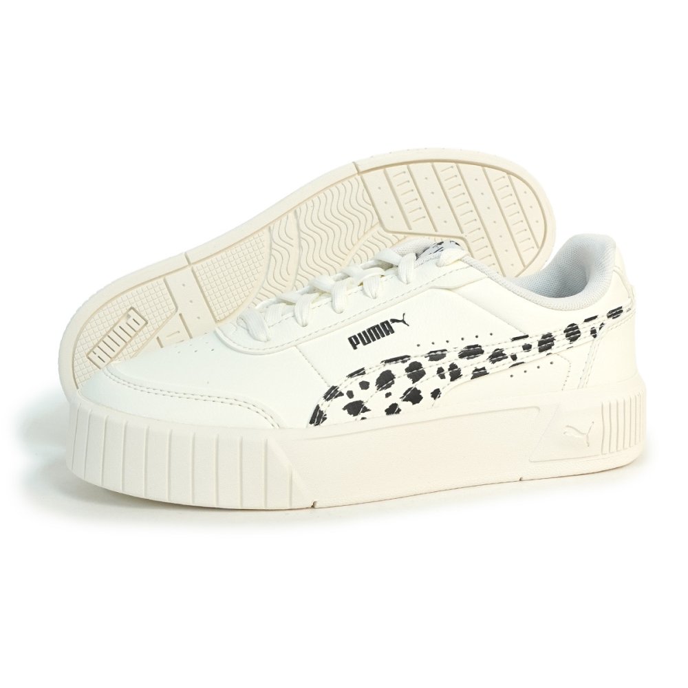 プーマ PUMA スニーカー レディース 厚底ウィメンズ キャリーナ ミア アニマル 408860-01 ウォームホワイト/プーマブラック