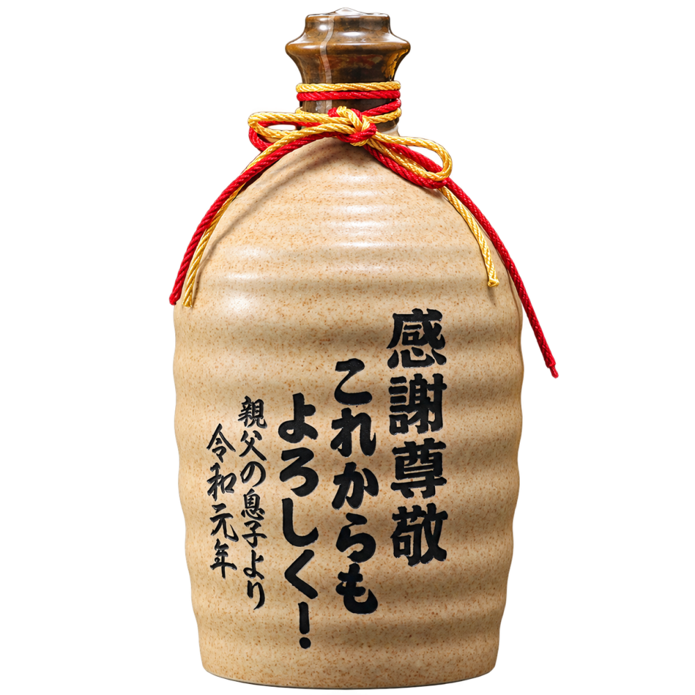 卒業 退職 名入れ ギフト SXX むぎ焼酎 二階堂 吉四六 25度 720ml 壺 / プレゼント 誕生日 男性 退職 酒 麦 焼酎 還暦 古希 喜寿