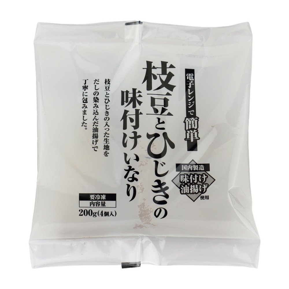 枝豆とひじきの味付けいなり