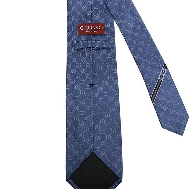 グッチ GUCCI ネクタイ 456520-4B002-4300 メンズ ブルー ネクタイ