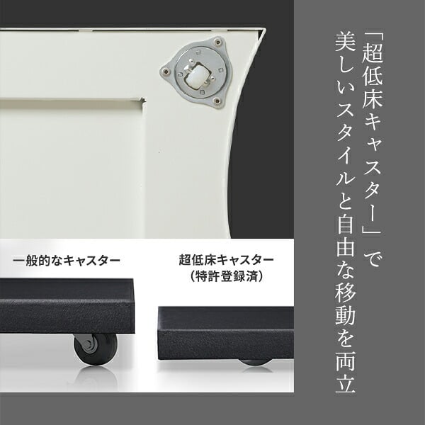 WALL デバイスワゴン A2対応 SEVENSTAND セブンスタンド 大型DVDレコーダー BDレコーダー PS5 プレステ5 PS4 収納 収納家具 サイド収納 収納ボックス 配線整理 コードカバー付き スチール製 WALLシリーズ テレワーク