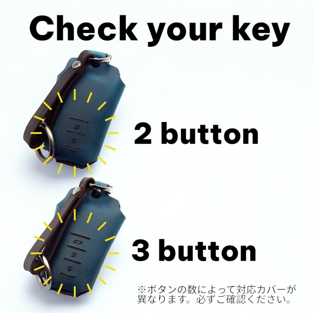 トヨタ スマートキーケース 本革 専用設計 日本製 RAV4 C-HR プリウス カローラ カムリ ランドクルーザープラド クラウン 黒 （ブラック） 青 （ブルー） 茶 （ブラウン）ボタン キーカバー オイルレザー ｜NONINA 名入れ 父の日 母の日 敬老の日 お誕生日祝い 還暦祝い お祝い ギフト クリスマスプレゼント バレンタイン 贈り物 愛車キーケース 愛車キーホルダー【送料無料】