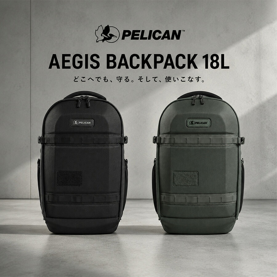 PELICAN AEGIS バックパック 18L リュック 大容量 バックパック かばん カバン 鞄 バッグ 使いやすい レディース メンズ ギフト プレゼント ブラック 35006