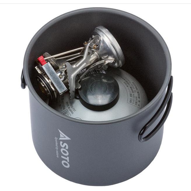 【ラッピング無料】SOTO アミカスポットコンボ SOD-320PC シングルストーブ アルミクッカー セット 登山 キャンプ 防災グッズ ギフト アウトドア用
