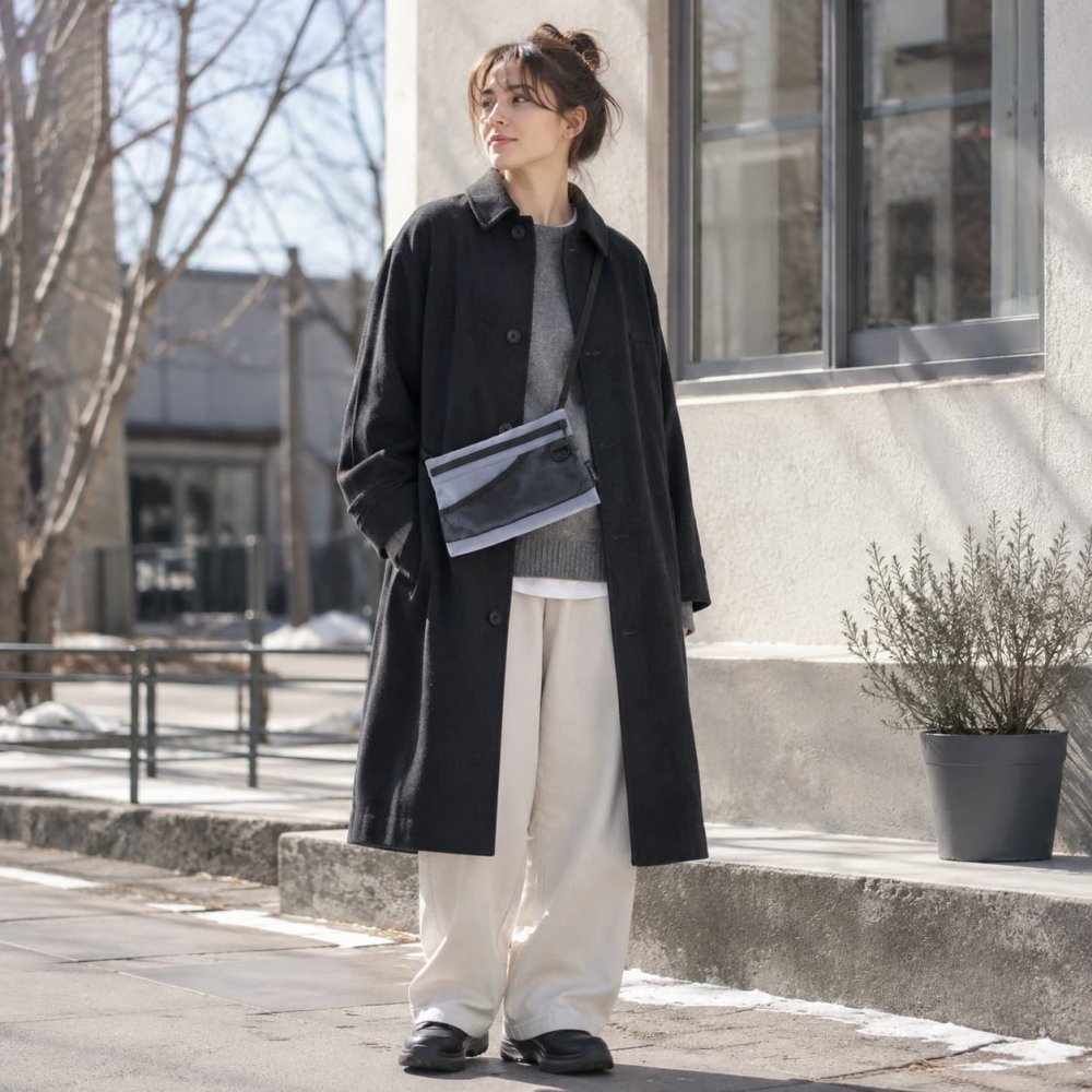 snowpeak Everyday Use Sacoche ショルダーバッグ サコッシュ 斜め掛け コンパクト 普段使い レディース メンズ ギフト プレゼント ブラック ac25su405