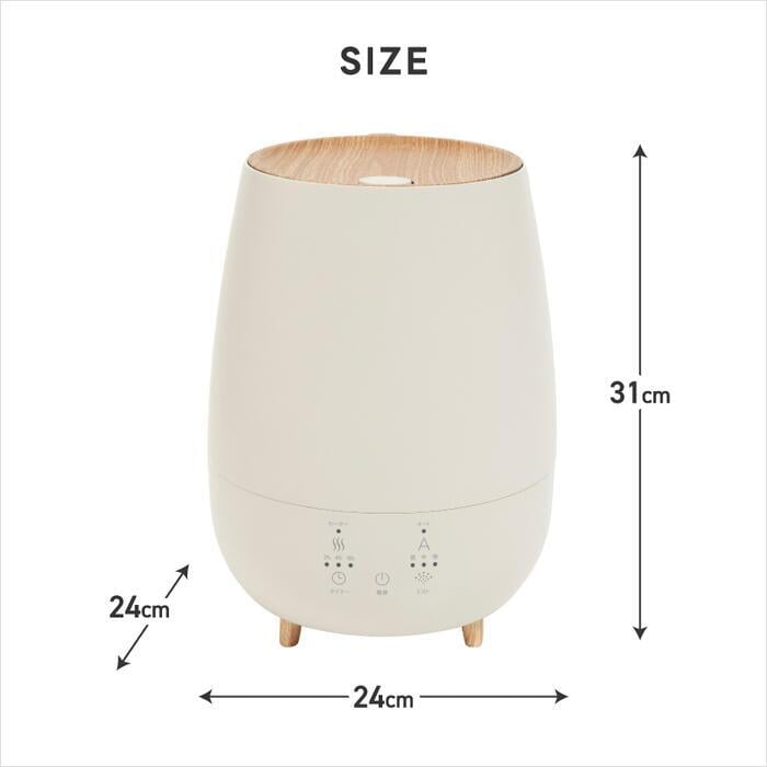 ハイブリッド加湿器 フォグモイスト 5.5L 大容量 超音波 加熱式 上部給水 アロマ対応 静音 ウッド調 木目調 上から給水 自動湿度調整 省エネ 抗菌カートリッジ付き タイマー付 抗菌 ミスト 冬物家電 卓上 寝室 リビング ギフト 新生活 スリーアップ 【選べる特典付】