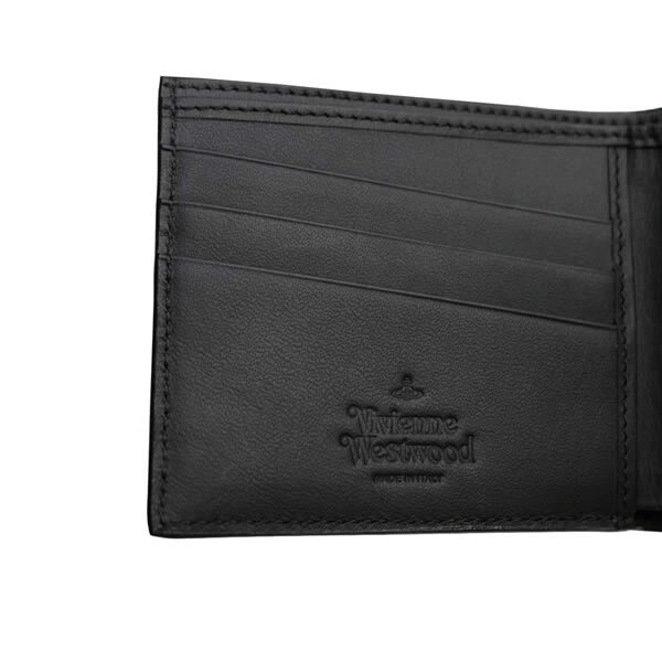 ヴィヴィアンウエストウッド 財布 Vivienne Westwood 二つ折り財布 折り畳み 小銭入れ無し MAN BILLFOLD 5115002pm-l001n-n401 ブラック BLACK N401