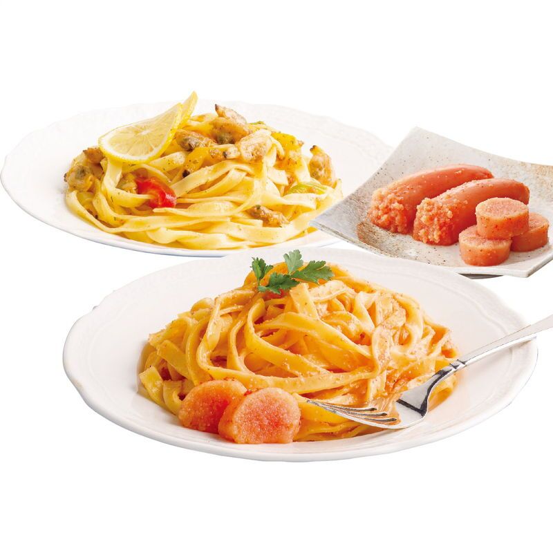 お歳暮・冬ギフト やまや 博多やまや辛子明太子と冷凍明太パスタセット ※送料無料(北海道・沖縄・離島への配送不可)