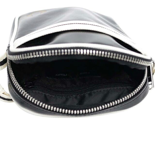 フレッドペリー FRED PERRY Classic Small Side Bag ショルダーバッグ l1179-d57 ユニセックス Black Ecru