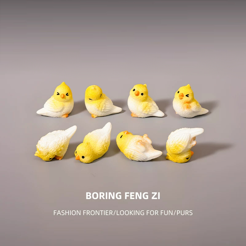 小鳥 置物 8個セット ミニチュア インコ オブジェ かわいい 鳥 フィギュア 卓上 飾り 車内アクセサリー デスク インテリア 癒し 雑貨 玄関 リビング プレゼント