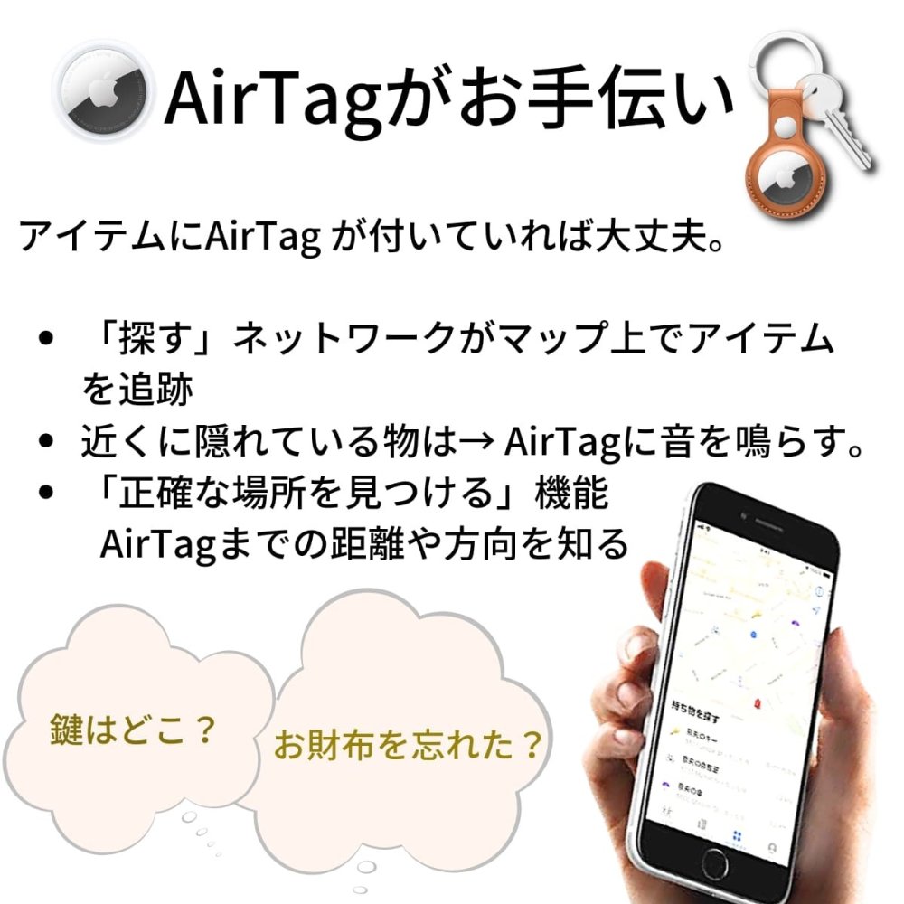 Apple AirTag (エアタグ 4個入り) MX542ZP/A A2187　紛失防止タグ　iOS17共有対応　見つける天才