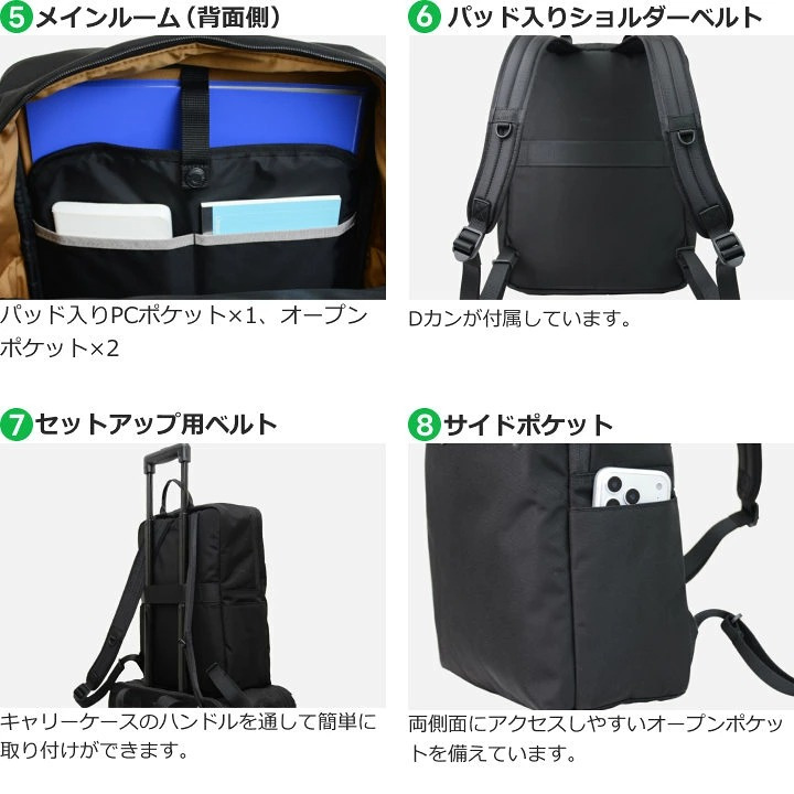 マンハッタンパッセージ #5750 バックパック/リュックサック, エスト3.1 A4対応 13.5L 撥水 MANHATTAN PASSAGE ギフト プレゼント