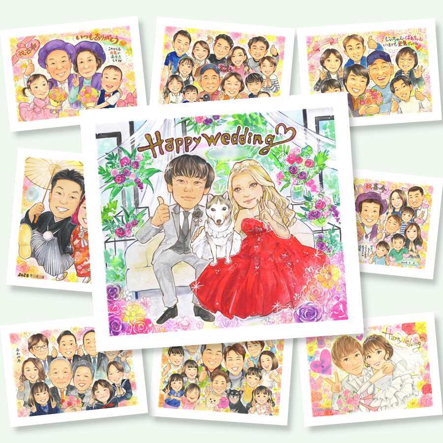 結婚式のプレゼントに、似顔絵を贈る喜び体験しませんか。修正無料・下書き確認付き。安心してご注文いただけます。 結婚式 ギフト 似顔絵 名入れ 贈り物 手描き プレゼント 結婚式 ウェディング ブライダル 婚礼 記念 両親 新婦 新郎 カップル 修正無料 名入れ 下書き確認 サプライズ 実績多数 そっくり 似てる 一生もの ウェディング 結婚式 思い出 披露宴 ブライダルギフト オーダーメイド