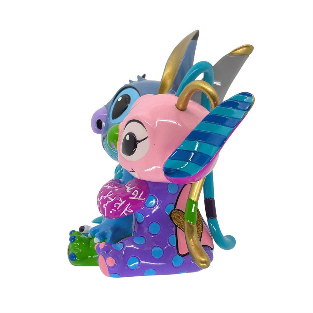 ロメロ ブリット Romero Britto ディズニー バイ ブリット Disney by Britto スティッチ＆エンジェル 20周年アニバーサリー 置物 フィギュア 人形 6020359 リロアンドスティッチ インテリア