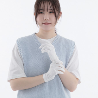 保湿ケア 綿てぶくろ2セット入  603 景品 記念品 粗品 ノベルティ 名入れ 御挨拶 ご挨拶