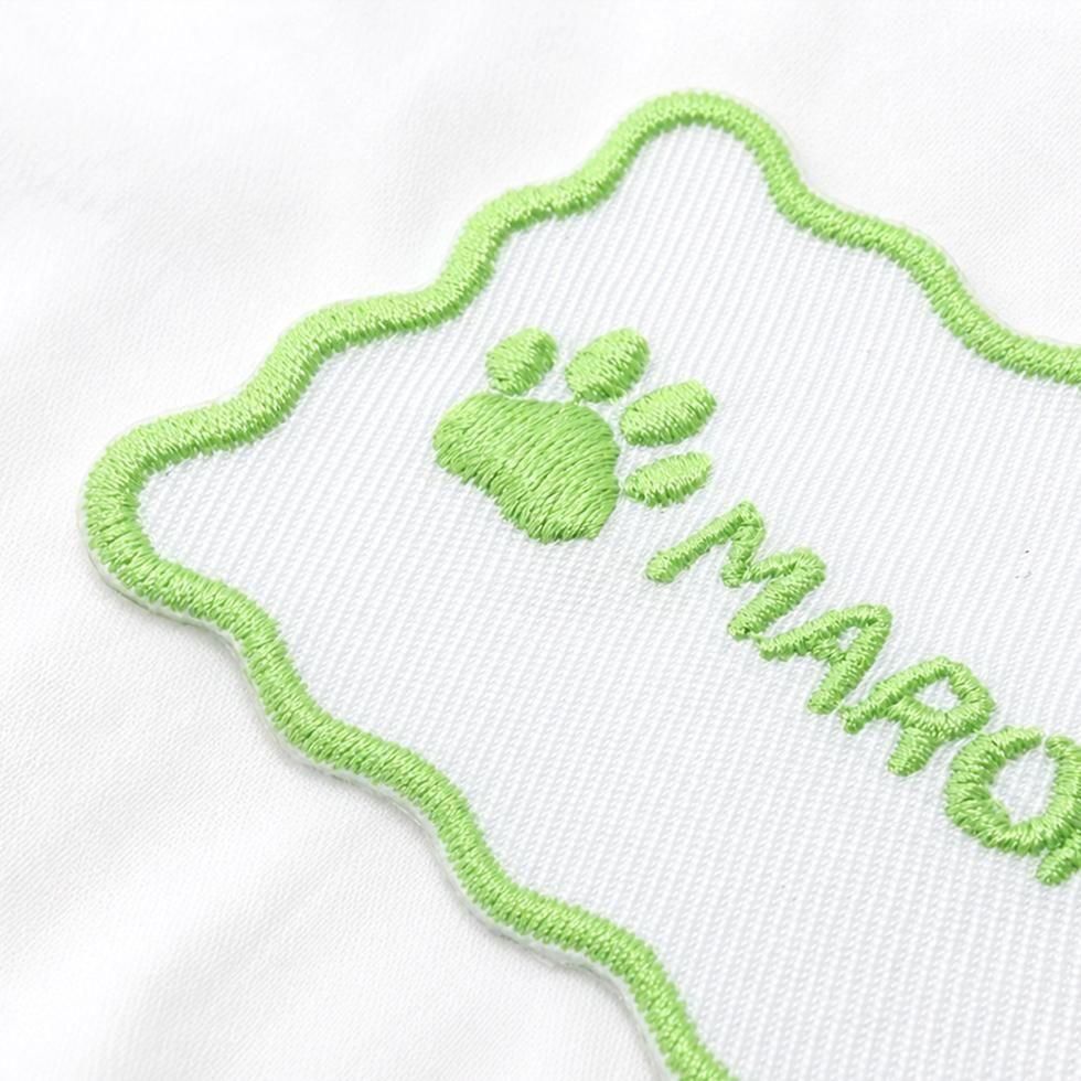 ペット 名入れ ワッペン 5色セット｜犬 猫 お名前刺繍 アイロン接着【送料無料】