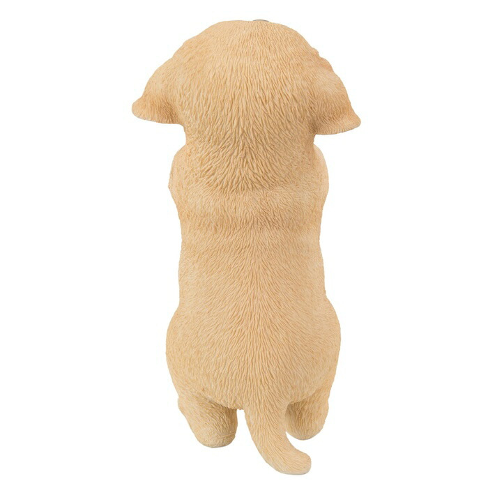 置物 犬 おねだりラブラドールレトリバー 高さ21.4cm woobia ウービア いぬ リアル かわいい おしゃれ 玄関 インテリア オブジェ ガーデン ラブラドール 動物 癒し 棚 北欧 プレゼント ギフト 新築祝い 犬好き