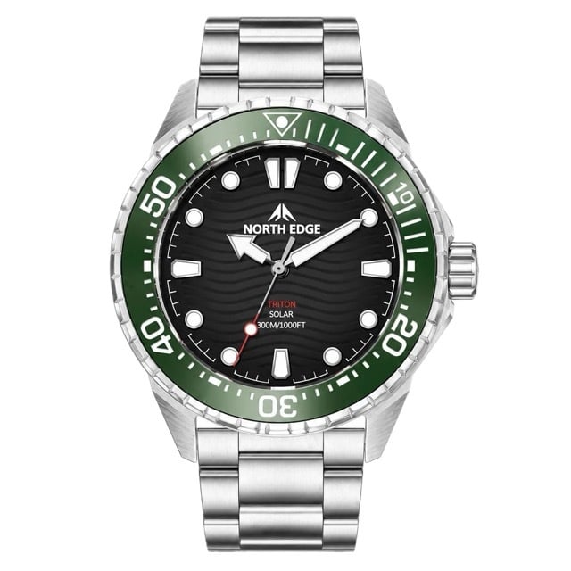 腕時計 メンズ ソーラー ダイバーズウォッチ 300m防水 オマージュ NORTH EDGE TRITON