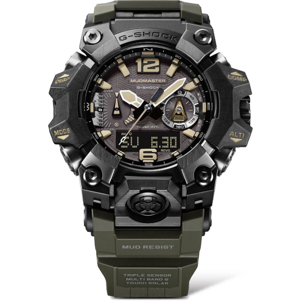 G-SHOCK ジーショック 電波 ソーラー 電波時計 カシオ Gショック CASIO マッドマスター MUDMASTER アナデジ 腕時計 MASTER OF G GWG-B1000-1A3JF【2026 新作】