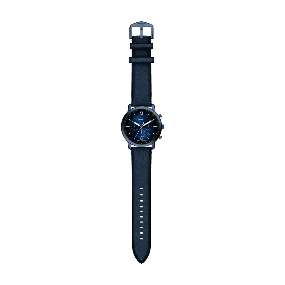 フォッシル FOSSIL 腕時計 メンズ NEUTRA クロノグラフ ネイビー レザーウォッチ FS6168【2026 新作】