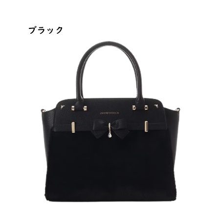 【無料ラッピング】 サマンサベガ Samantha Vega ハンドバッグ アクセントリボン ファー 可愛い レディース ブランド 正規品 新品 ギフト プレゼント 人気 おすすめ 誕生日 記念日 クリスマス 送料無料 svg522496