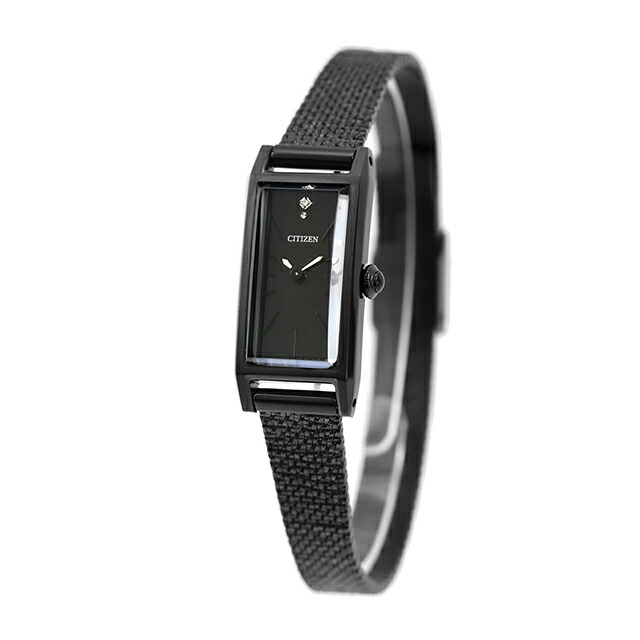 シチズン キー エコ・ドライブ 腕時計 ブランド レディース 数量限定 ダイヤモンド ソーラー CITIZEN Kii EG7048-56E アナログ ブラック 黒