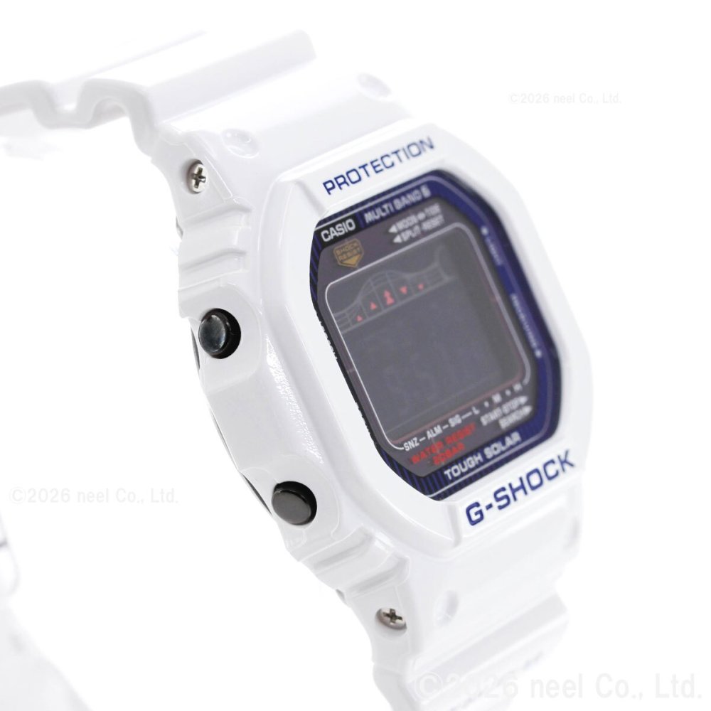 G-SHOCK 電波 ソーラー 電波時計 ホワイト 白 カシオ Gショック Gライド CASIO G-LIDE 腕時計 メンズ デジタル GWX-5600C-7JF