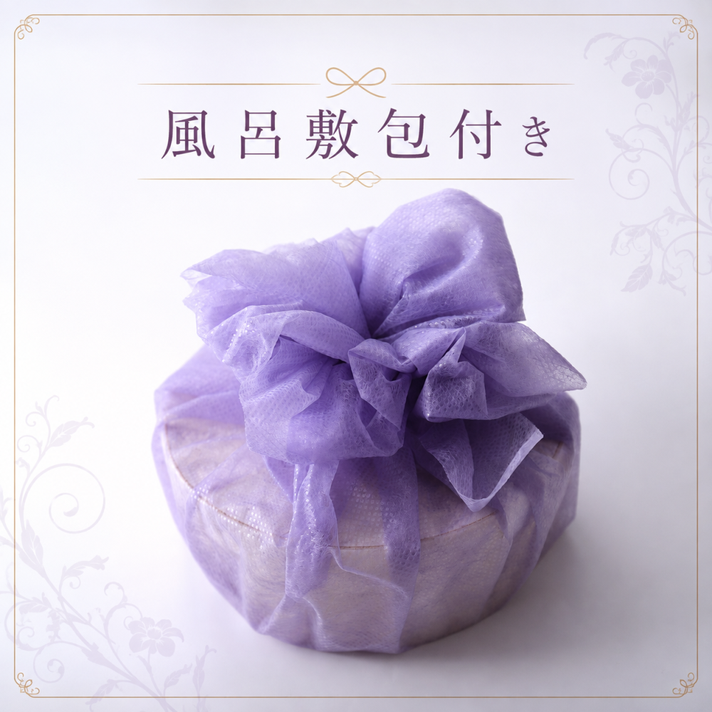 敬老の日2026「2種のお花のフラワーおはぎボックス」（風呂敷包み）【誕生日ギフト】フラワーおはぎ／人気のフラワーおはぎ　和菓子ギフト【お中元】【敬老の日ギフト】