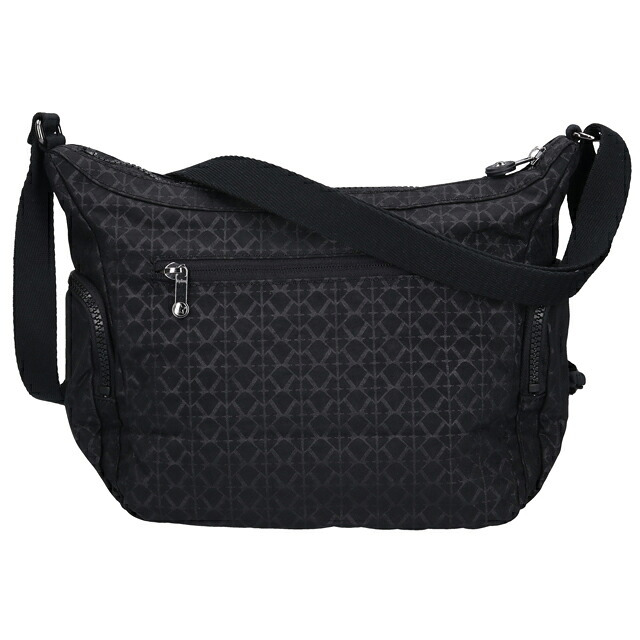 キプリング ショルダーバッグ レディース ブランド Kipling ガブ S ロゴ ワンポイント 総柄 KI4611-K59 Signature Emb 黒