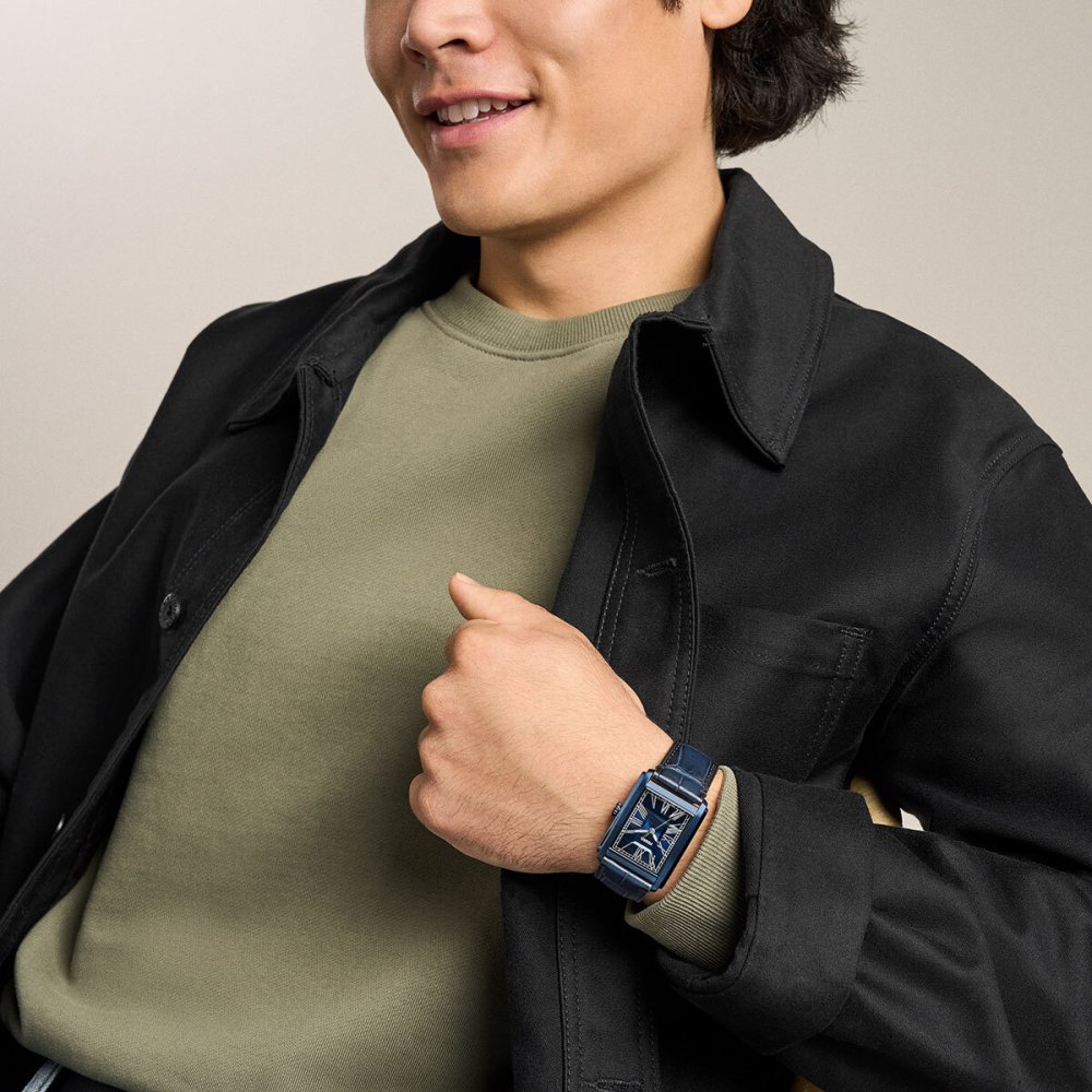 フォッシル FOSSIL 腕時計 メンズ CARRAWAY 三針 ネイビー クロコレザー FS6170【2026 新作】