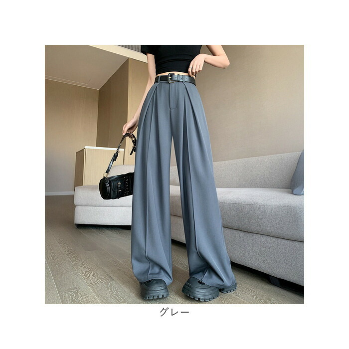 タックパンツ レディース 通販 ワイドパンツ フレアパンツ ロング丈 ボトムス 長ズボン オシャレ かわいい おしゃれ スラックス きれいめ ゆったり ハイウエスト 通勤 通学 シンプル 無地 ドレープ オフィス 春 夏 秋 冬 レディースファッション
