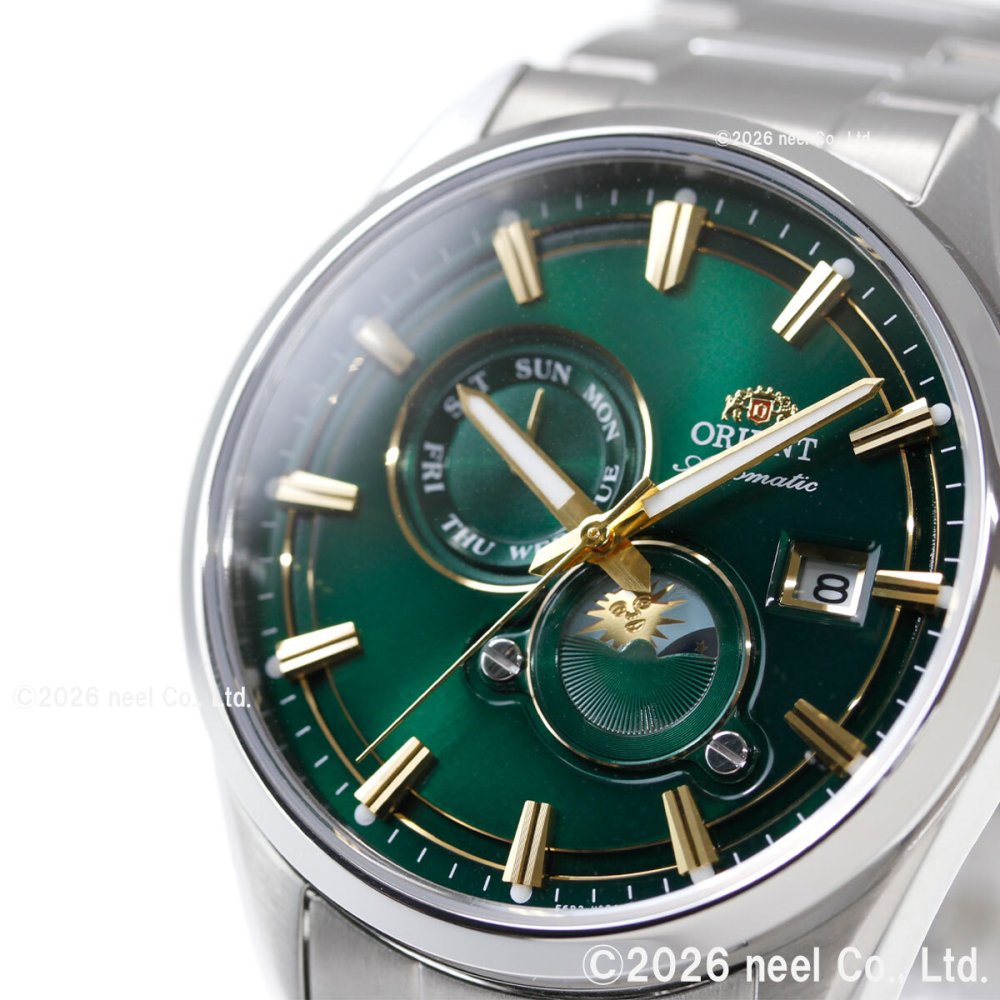 オリエント ORIENT コンテンポラリー Contemporary オリエントストレット サンアンドムーン SUN ＆ MOON 自動巻 腕時計 RN-AK0314E Orient Stretto【2026 新作】