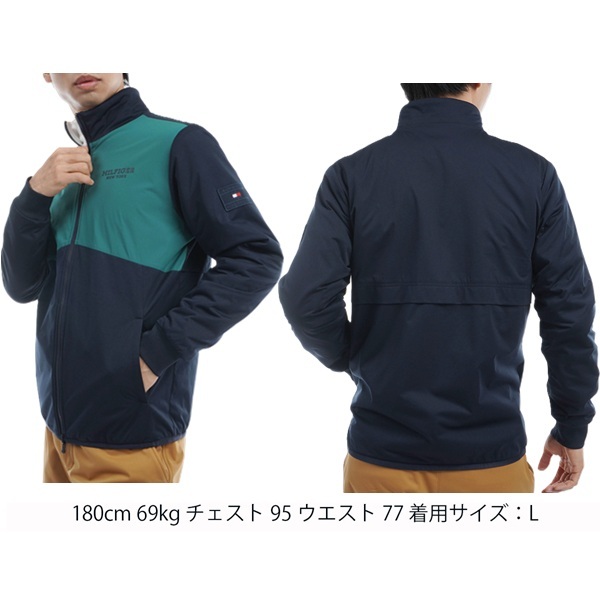 トミーヒルフィガー ゴルフ メンズ リバーシブルジャケット TOMMY HILFIGER GOLF THMA476 秋冬モデル お誕生日祝い お祝い 記念品 お父さん 父の日 彼氏 男性 30代 40代 50代 60代  還暦祝い 敬老の日 人気プレゼント プレゼント