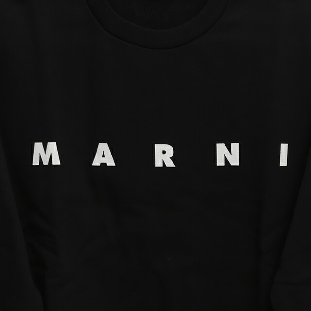 マルニ MARNI トレーナー スウェット マルニキッズ ms340u-m01612-m00v0-0m900-12y キッズ レディース 0M900 ブラック スウェット