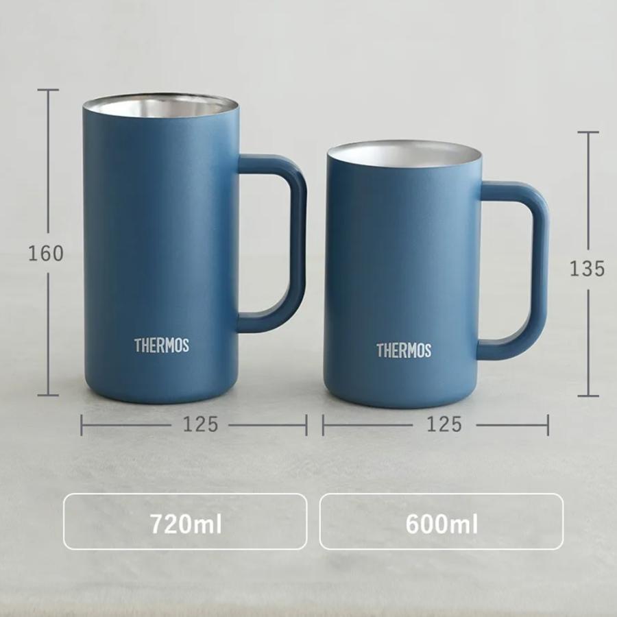 【結婚式 電報 ギフト】サーモス 名入れ ビールジョッキ ペアセット 600ml・720ml |結婚祝い　結婚記念日　誕生日 記念日 誕生祝い 名入れ 名前入り 保冷 保温 結婚祝い お祝い 退職 THERMOS ビールジョッキ タンブラー コップ プレゼント ギフト 贈り物 披露宴 二次会