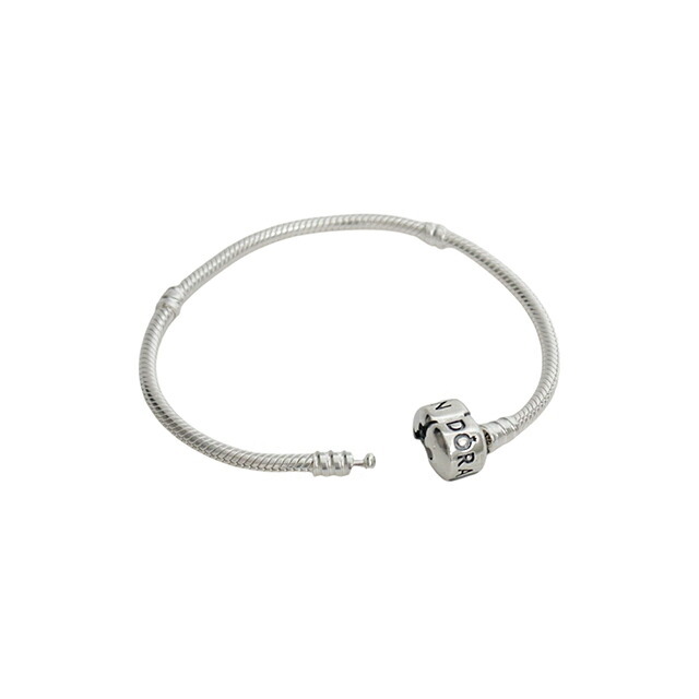 パンドラ PANDORA Moments Barrel Clasp Snake Chain Bracelet アクセサリーブレスレット 594593c00-17 レディースシルバー