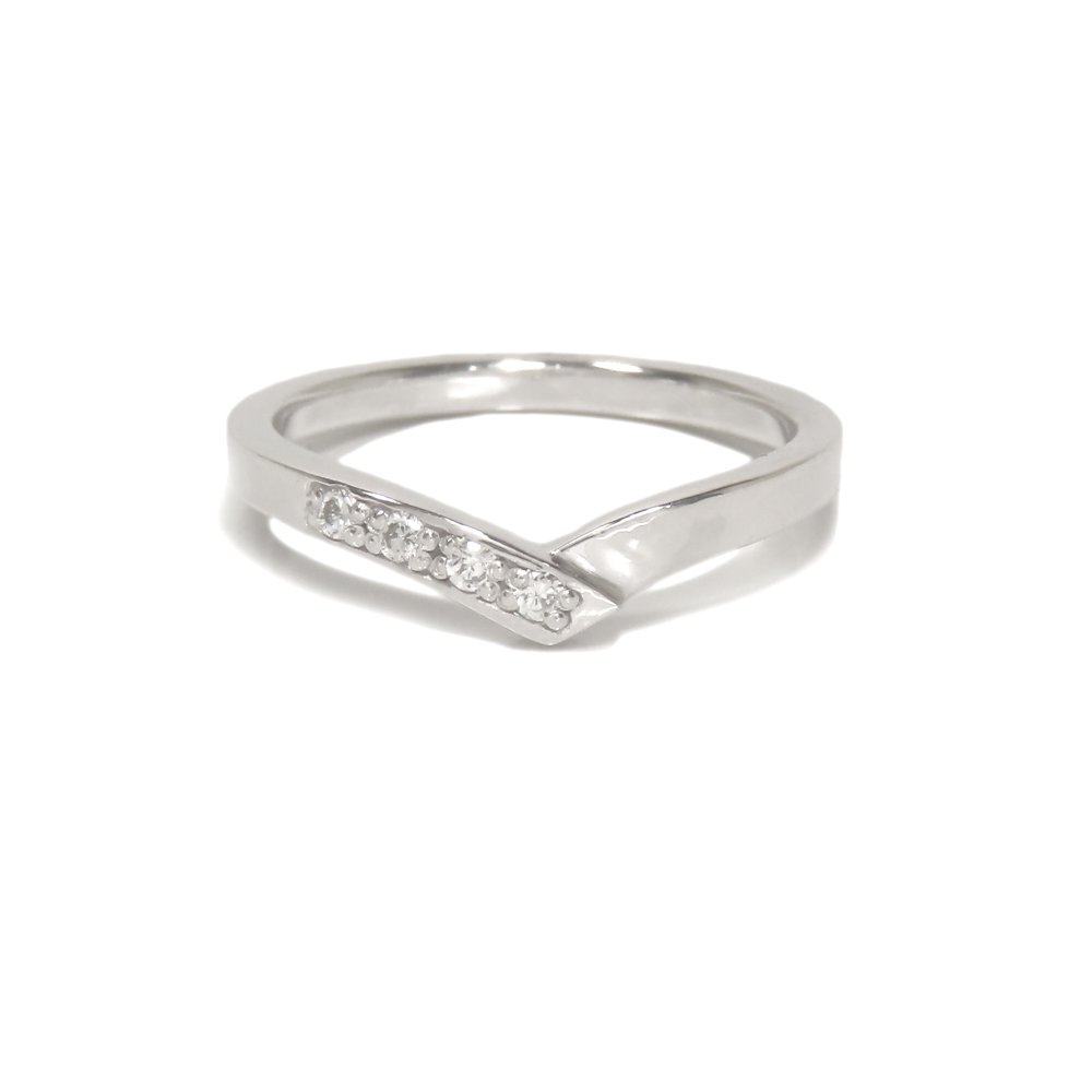 pt900 プラチナV字リング【刻印無料】結婚指輪 マリッジリング プラチナ900 ダイヤモンド 天然石 4月 誕生石 ペアリング ペア V字型 レディース ペア マリッジ 結婚 結婚式 誕生日 プレゼント ギフト包装 彫金 ハンドメイド 手作り 箱入り Grand Galleria グランドガレリア