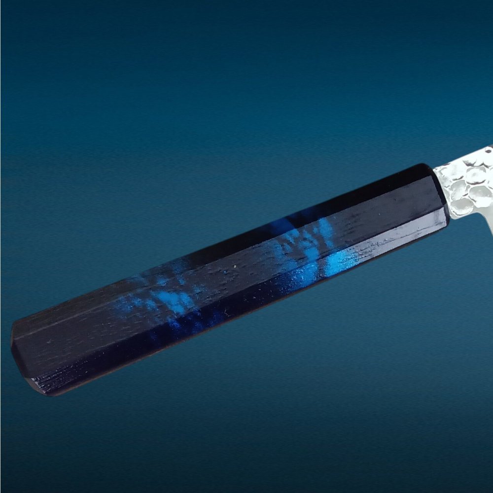 堺孝行 なないろ 筋引 240mm 33層ダマスカス VG-10　群青べっ甲