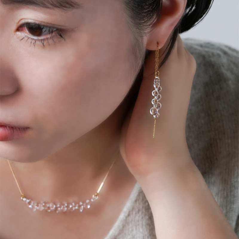 【HARIO】ハリオ ピアス イヤリング アクセサリーグロス HAW-G-003E HAW-G-002P ガラス ゴールド  女性 レディース おしゃれ 上品 ギフト プレゼント 母の日 カジュアル フォーマル 誕生日 ジュエリー 正規販売
