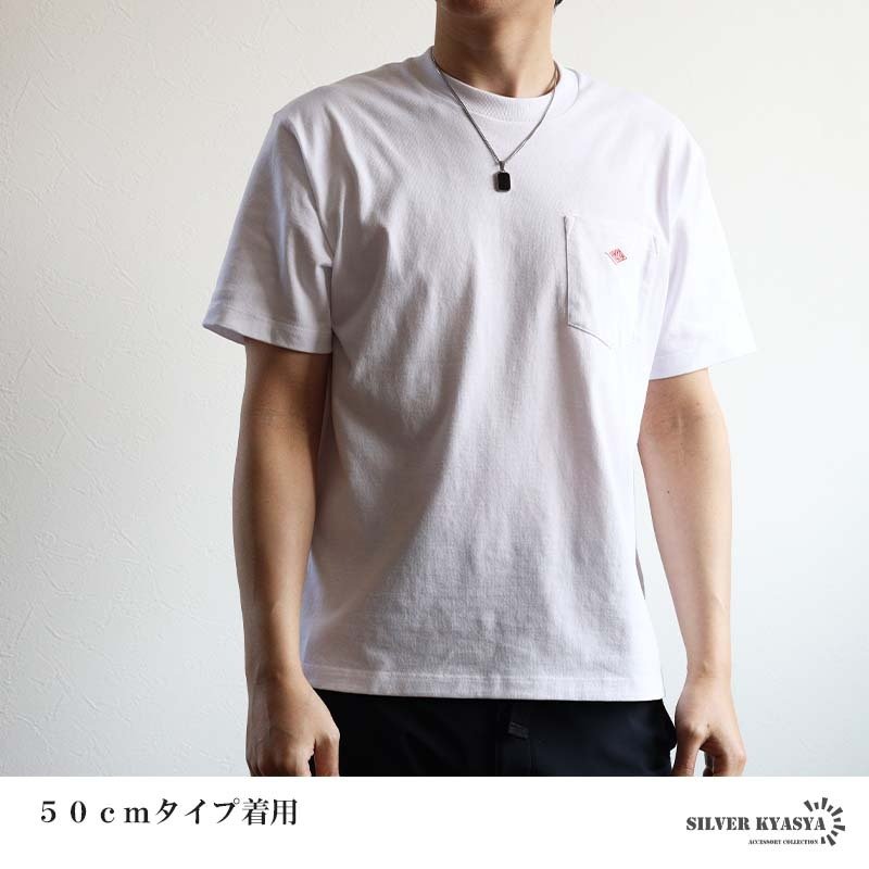 ステンレス ブラック ストーンネックレス ペンダントネックレス 小ぶり シンプル ダブル喜平チェーン 細身 シルバー メタル 小さい プレート 四角 長方形 幾何学 メンズ 男性 金属アレルギー対応
