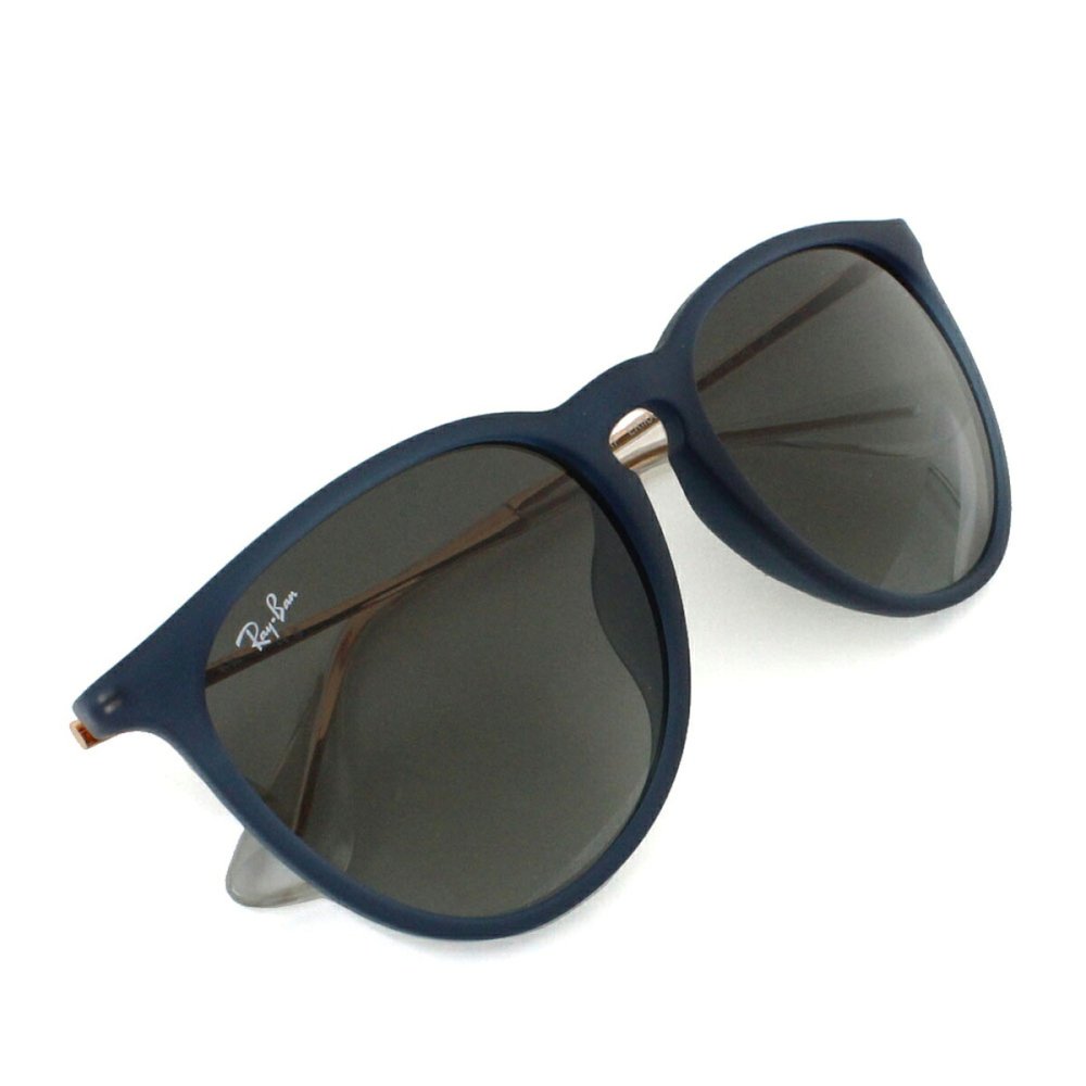 レイバン Ray-Ban サングラス エリカ ローブリッジフィット UVカット アイウェア ボストン ウェリントン 0RB4171F 681311 57 メンズ レディース ユニセックス ラバーブルー+グレーグラデーション 海外正規品