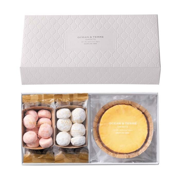 チーズケーキ＆ネージュ・デュオ 〈AS174〉 オーシャンテール スイーツ OCEAN&TERRE スウィーツ 出産内祝い 結婚内祝い 新築内祝い 結婚式 菓子折り 手土産 お菓子 otsv6